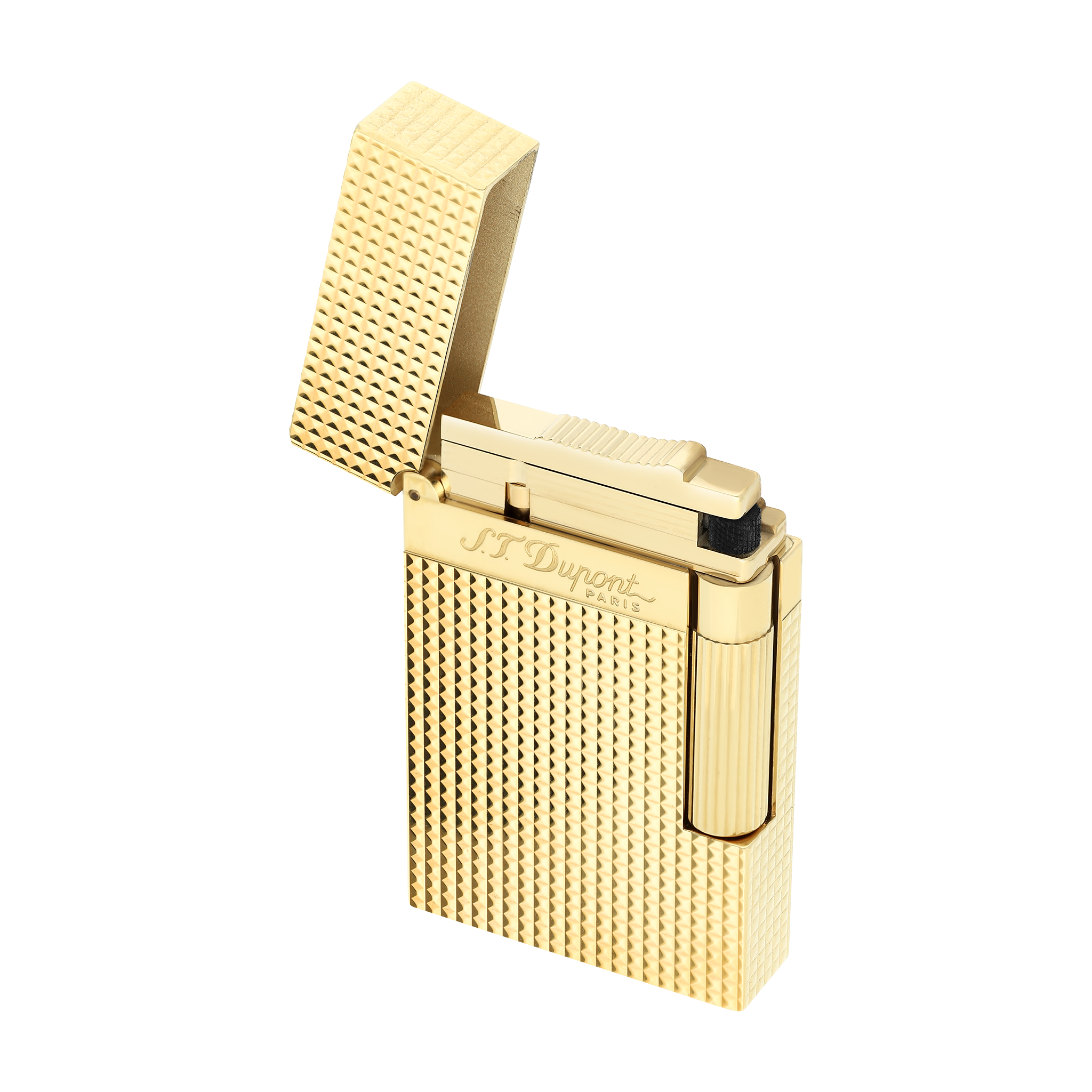 Ligne 2 Lighter with Yellow Gold Finish view 3