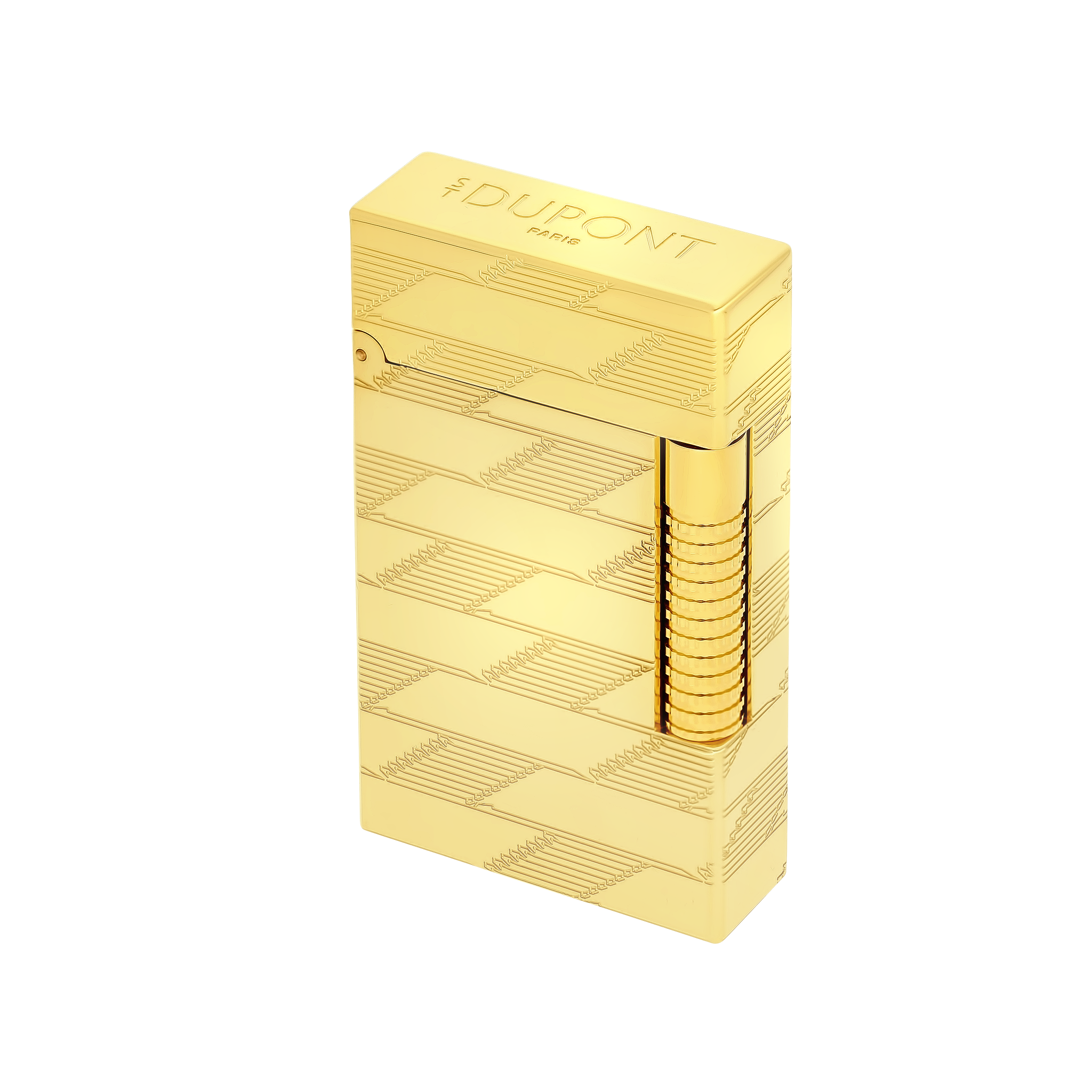Guilloche lighter – Le Grand Dupont Monogram Gold view 4