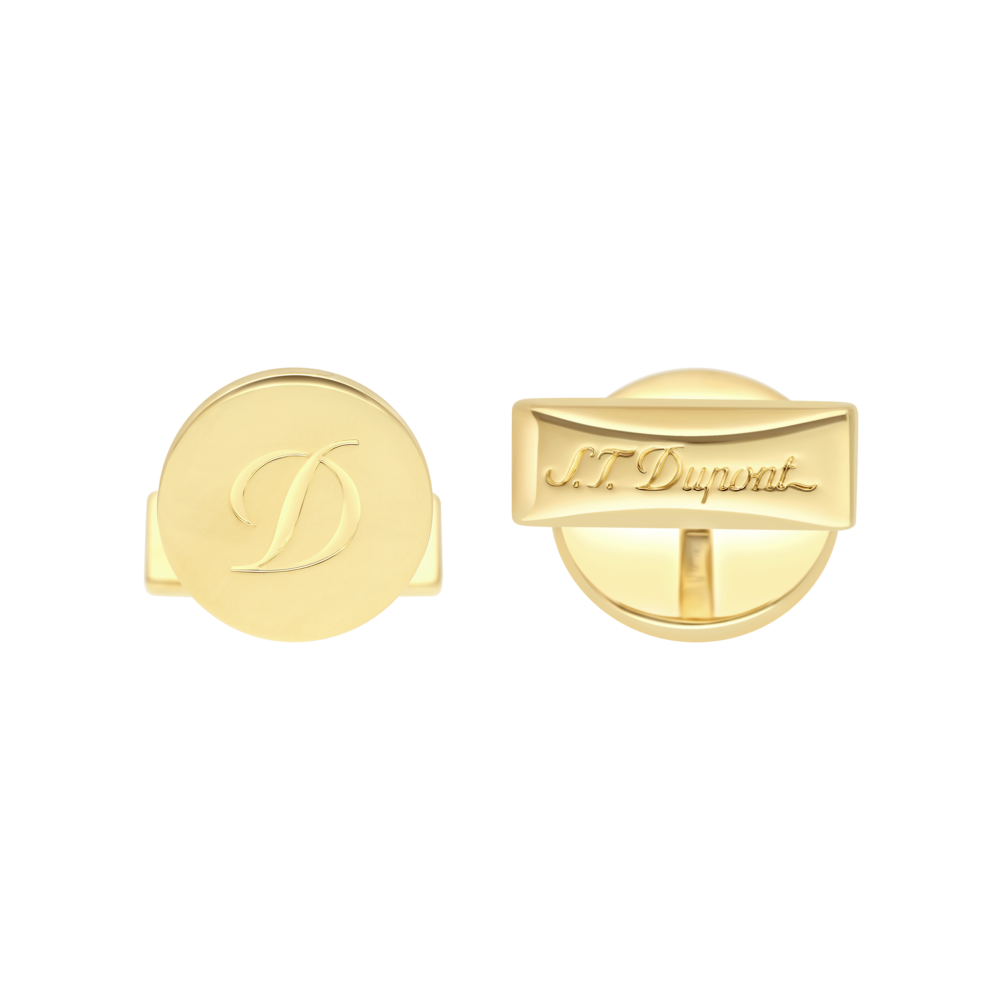 D gold cufflinks – Luxury cufflinks | S.T. Dupont view 3